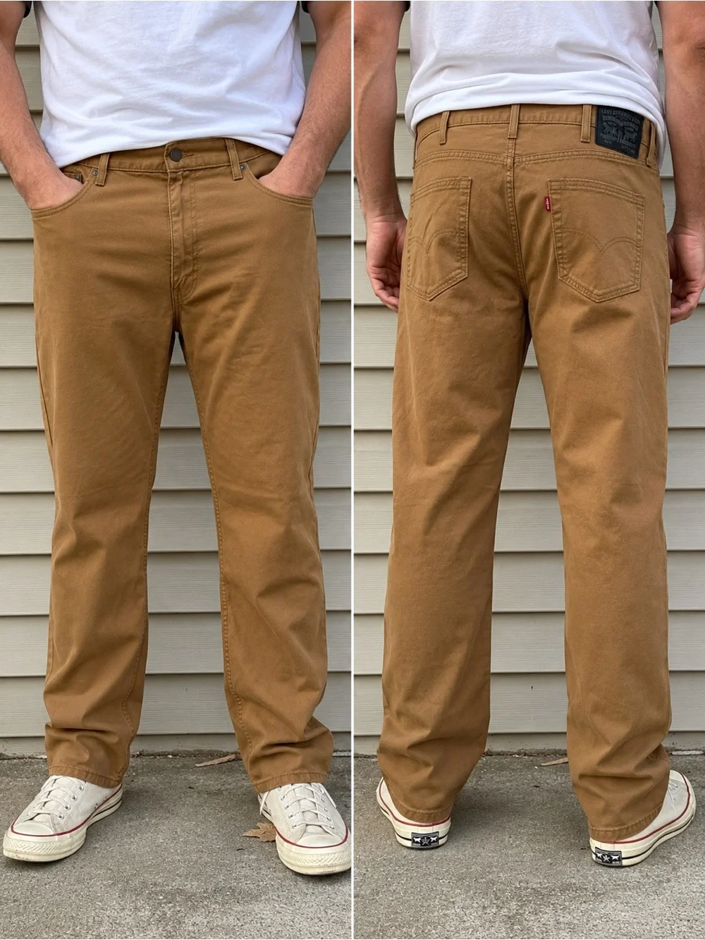 Levi’s 514 Straight Fit Jeans Men’s 40x31”Brown Water<Less Cotton Casual Pants